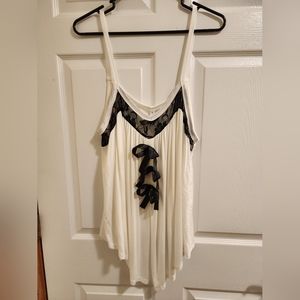 2X ivory high-low cami blouse by Rosegal NWT